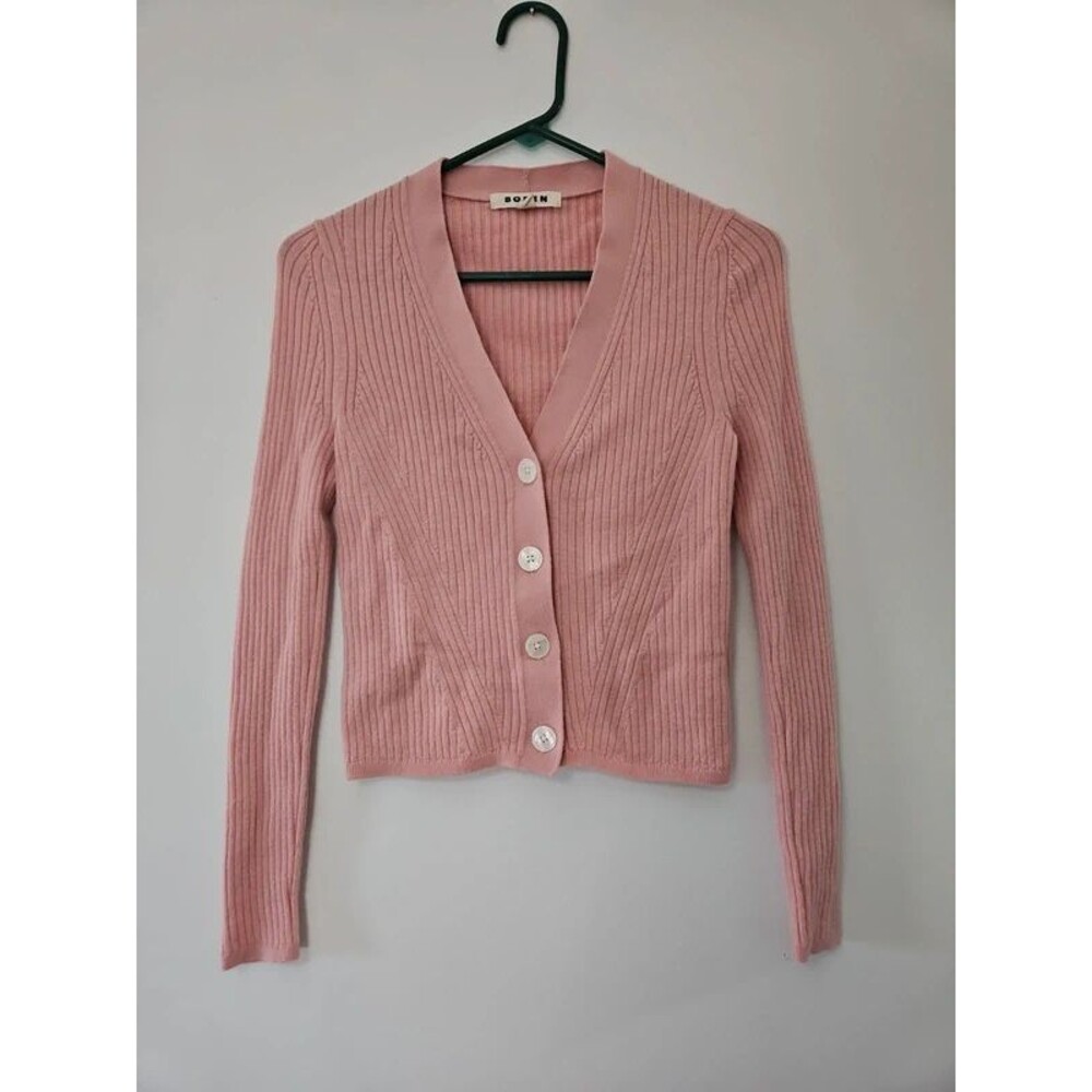 Boden Light Rose Pink Cardigan Small Wool Womens Small